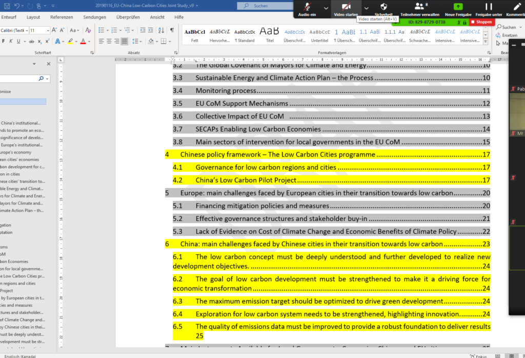 EU and Chinese climate action experts discuss on future cooperation