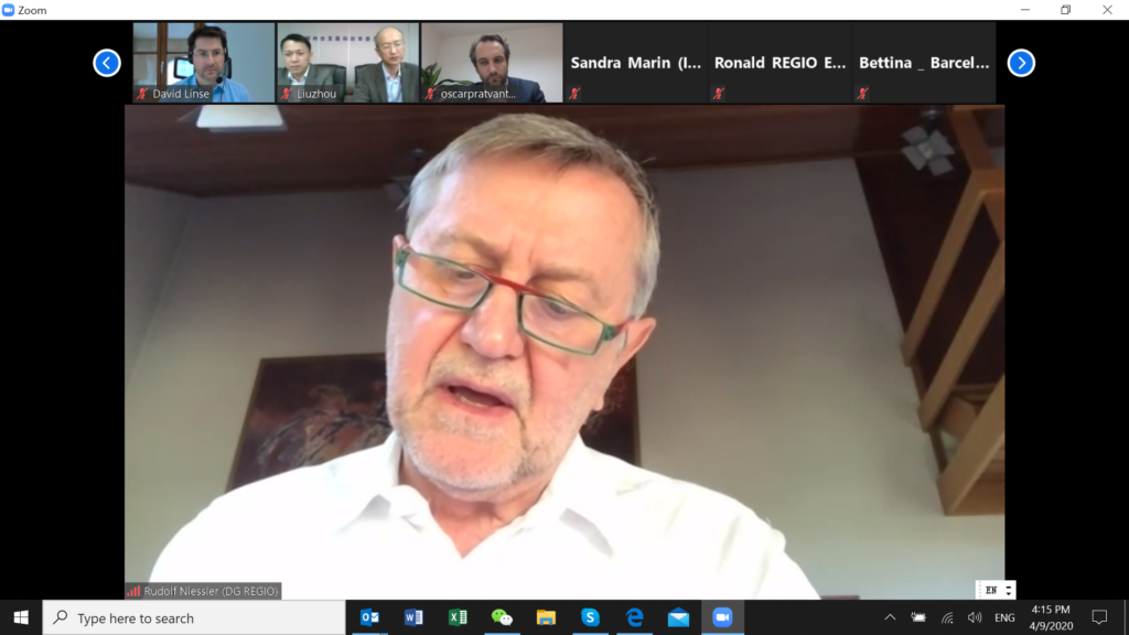 欧盟委员会地区总司首席顾问Rudolf Niessler 开场发言