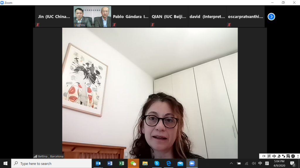 巴萨罗那市政府国际关系部主任发言