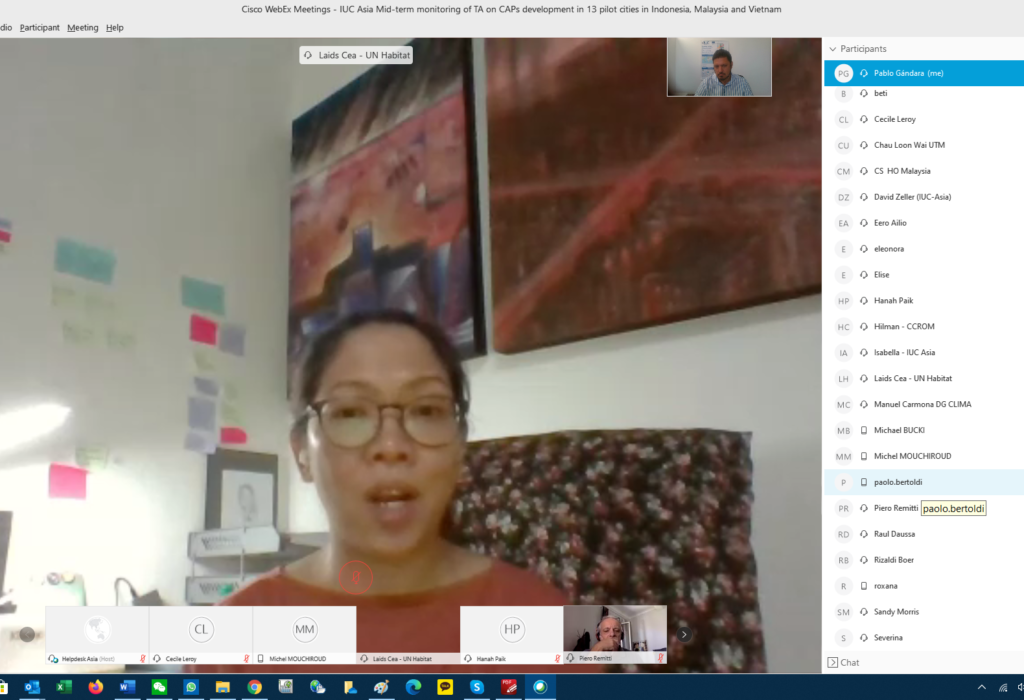 Mid-term monitoring of IUC technical assistance on CAPs development in 13 pilot cities in  Indonesia, Malaysia and Vietnam