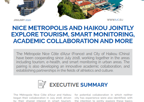 Case Study on Nice – Haikou Cooperation Published